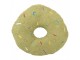 Zelený dekorativní polštář ve tvaru donutu s posypem - Ø 35*6 cm Clayre & Eef