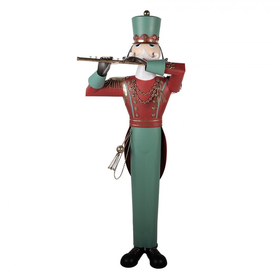 Kovová dekorace Louskáček Nutcracker v životní velikosti - 70*48*163 cm