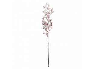 Vánoční zápich zasněžená větvička červené bobule - 10*5*60 cm