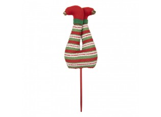 Kouzelný vánoční zápich nohy skřítek Elf - 10*4*30 cm