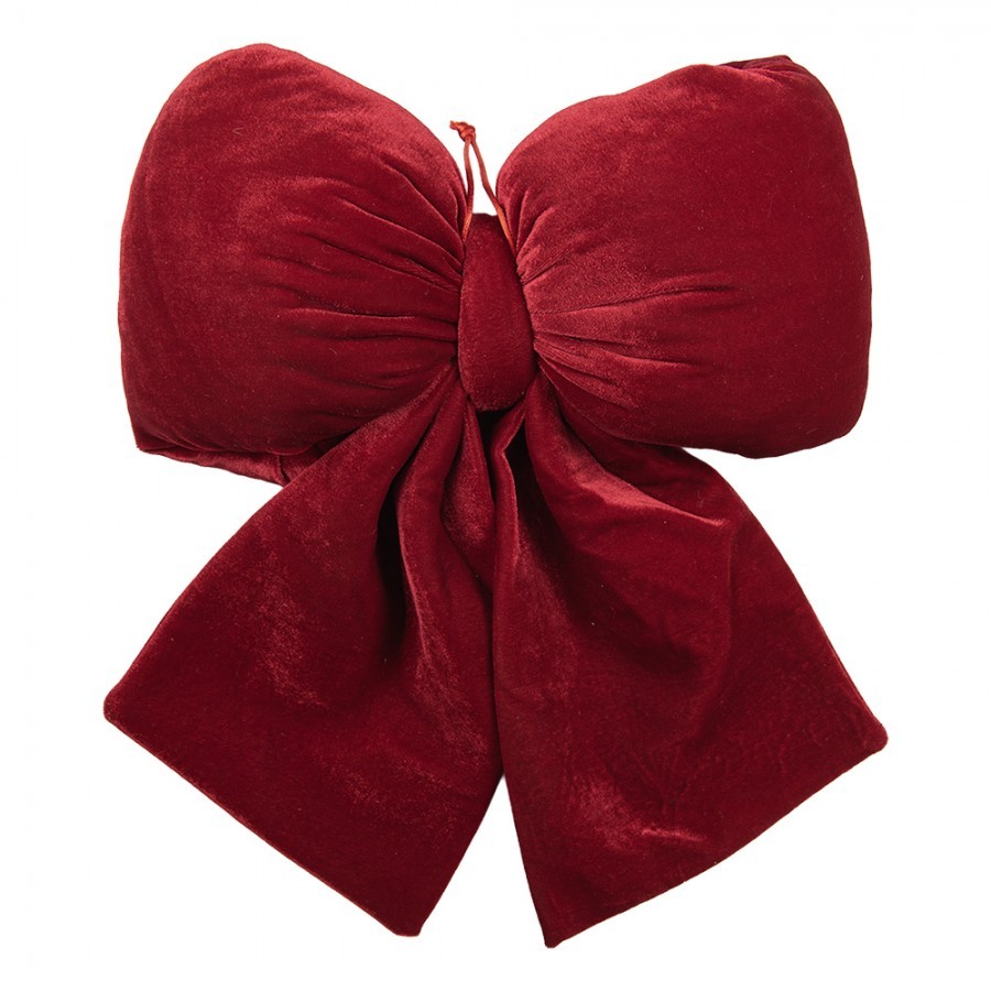 Červená dekorační závěsná mašle Bow L - 30*12*35 cm