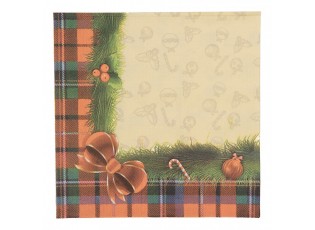 Vánoční papírové ubrousky s girlandou - 33*40 cm (20 ks)