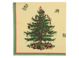 Vánoční papírové ubrousky s vánočním stromkem - 33*33 cm (20ks)