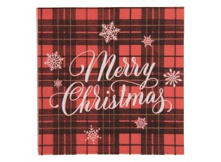 Vánoční papírové ubrousky Merry Christmas - 33*33 cm (20ks)