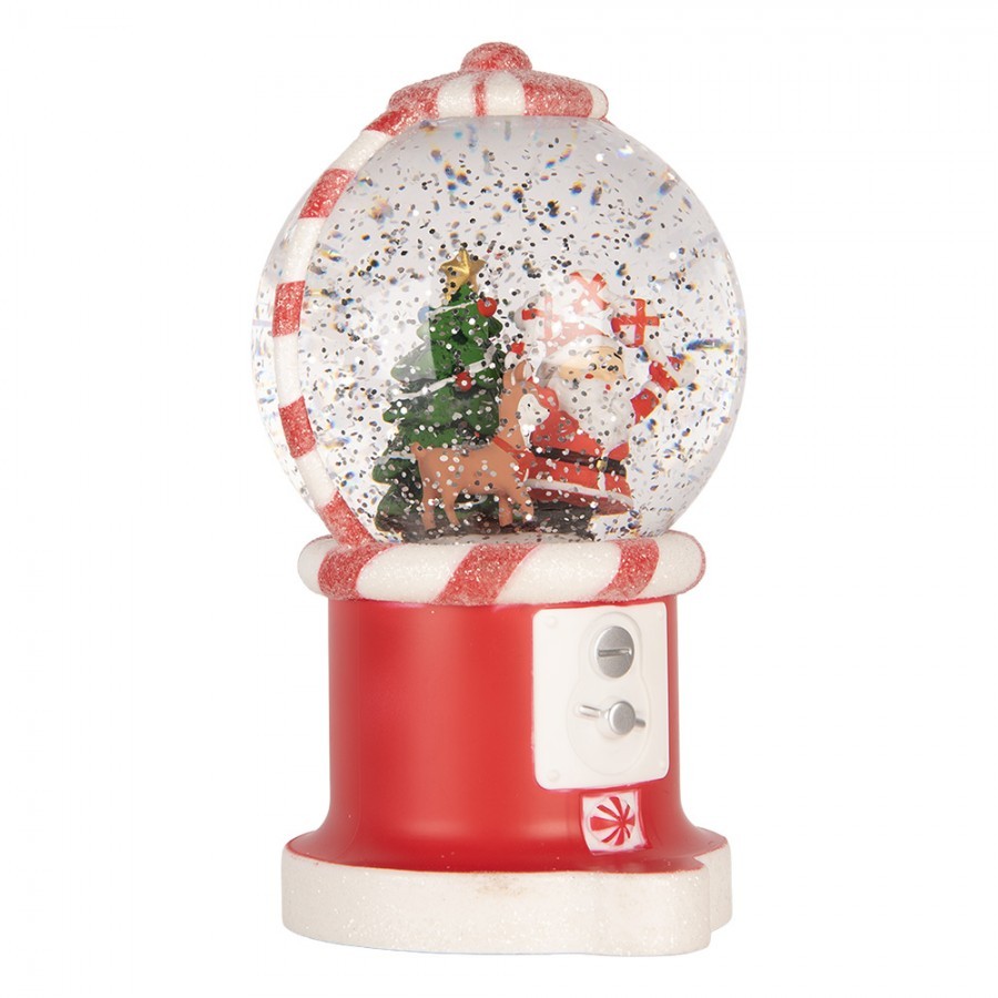 Kouzelná vánoční dekorace Santa – hrací skříňka s LED - 12*11*20 cm / 3*AA/ USB Clayre & Eef Kouzelná vánoční dekorace Santa – hrací skříňka s LED - 12*11*20 cm / 3*AA/ USB Clayre & Eef