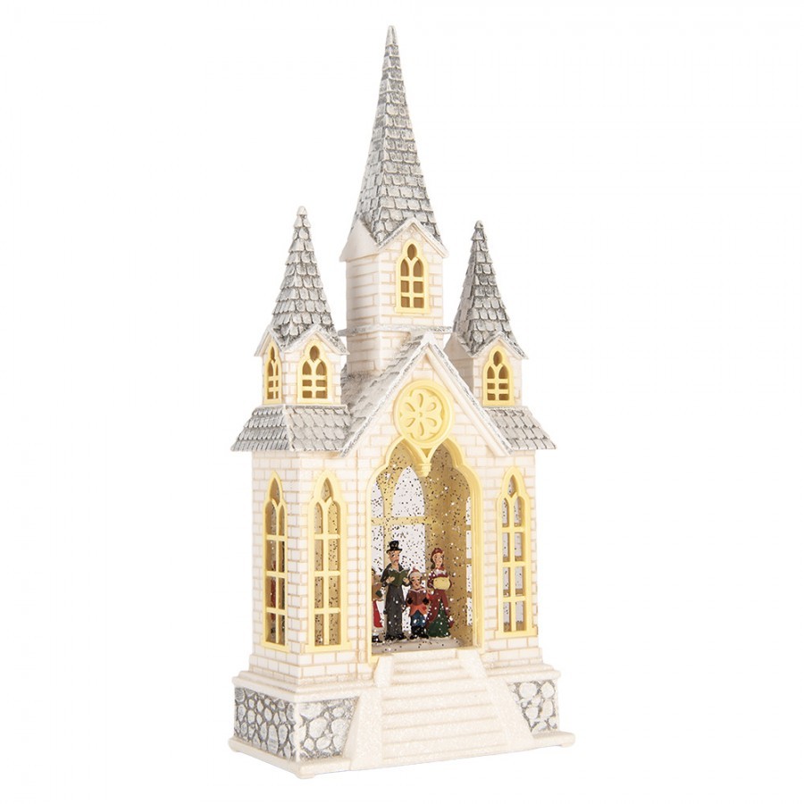 Kouzelný vánoční sbor v kostele – hrací skříňka s LED - 17*10*41 cm / 3*AA/ USB Clayre & Eef Kouzelný vánoční sbor v kostele – hrací skříňka s LED - 17*10*41 cm / 3*AA/ USB Clayre & Eef