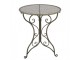 Zelený kovový zahradní Bistro set stůl a 2 židle - Ø 60*70 / 50*40*93 cm Clayre & Eef