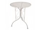 Béžový zahradní kovový Bistro set stůl a 2 židle - Ø 60*70 / 39*39*94 cm Clayre & Eef