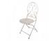 Béžový zahradní kovový Bistro set stůl a 2 židle - Ø 60*70 / 39*39*94 cm Clayre & Eef