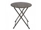 Zelený skládací zahradní Bistro set stůl a 2 židle - Ø 60*71 / 50*40*93 cm Clayre & Eef
