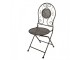 Zelený skládací zahradní Bistro set stůl a 2 židle - Ø 60*71 / 50*40*93 cm Clayre & Eef