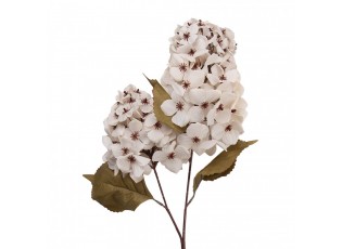 Dekorace umělá květina hortenzie s bílým květem - 12*12*90 cm