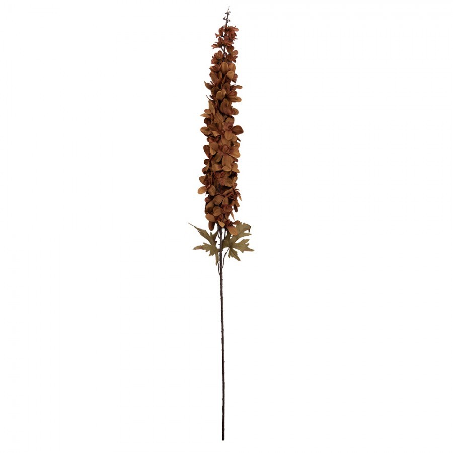 Dekorace umělá květina ostrožka Delphinium s hnědým květem - 8*8*124 cm Clayre & Eef Dekorace umělá květina ostrožka Delphinium s hnědým květem - 8*8*124 cm Clayre & Eef