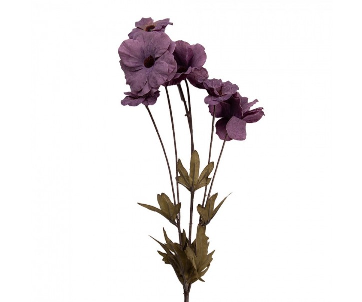 Elegantní umělá květina s fialovými květy - 6*8*80 cm Clayre & Eef