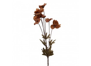 Elegantní umělá květina v zemitých měděných tónech - 6*8*80 cm