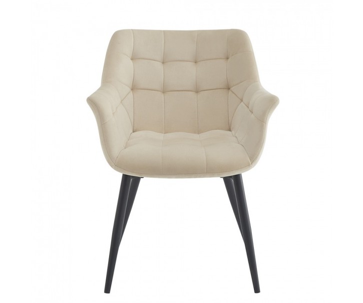 Elegantní béžová čalouněná židle s područkami Jarine - 63*62*80 cm Clayre & Eef