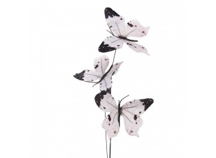 Dekorační větvička s bílými motýlky Butterfly - 10*10*65 cm