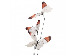 Dekorační větvička s bílými motýlky Butterfly - 10*10*65 cm