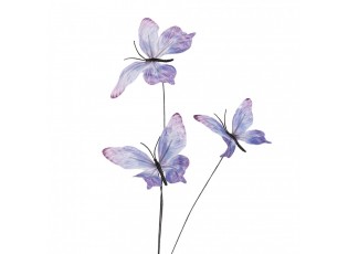 Dekorační větvička s fialovými motýlky Butterfly - 10*10*65 cm