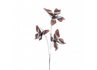 Dekorační větvička s hnědými motýlky Butterfly - 10*10*65 cm