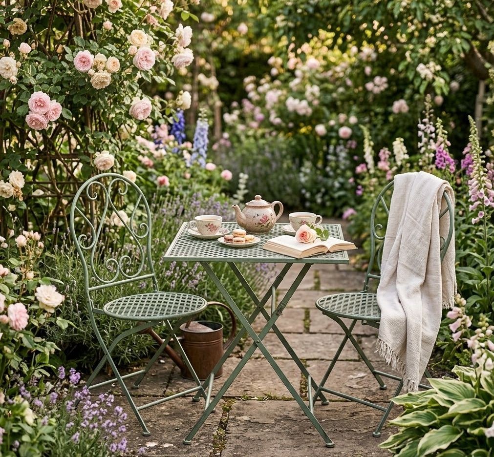 Zelený skládací zahradní Bistro set stůl a 2 židle - 60*60*70cm / 50*40*93 cm Clayre & Eef Zelený skládací zahradní Bistro set stůl a 2 židle - 60*60*70cm / 50*40*93 cm Clayre & Eef