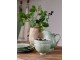 Zelený porcelánový džbán s krajkou Provence lace verte - 18cm / 1.1L Chic Antique