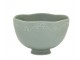 Zelená porcelánová miska s krajkou Provence lace verte - Ø 14*10 cm / 650 ml Chic Antique