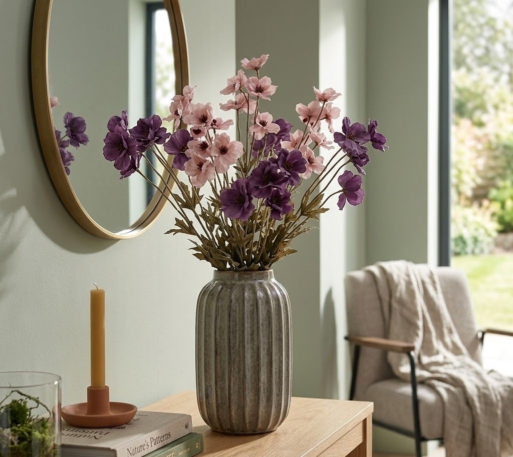 Elegantní umělá květina s fialovými květy - 6*8*80 cm Clayre & Eef Elegantní umělá květina s fialovými květy - 6*8*80 cm Clayre & Eef