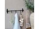 Černá antik nástěnná závěsná tyč Terrié M - 60*10 cm Chic Antique