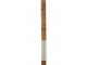 Černý slunečník s dřevěnou tyčí a střapci Lorie Wood - ∅ 140*250 cm J-Line by Jolipa