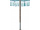 Modrý slunečník s dřevěnou tyčí a třásněmi Bobbi Blue - ∅ 200*260 cm J-Line by Jolipa