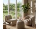 Designové křeslo Olivia Ecru - 64*87*70 cm J-Line by Jolipa