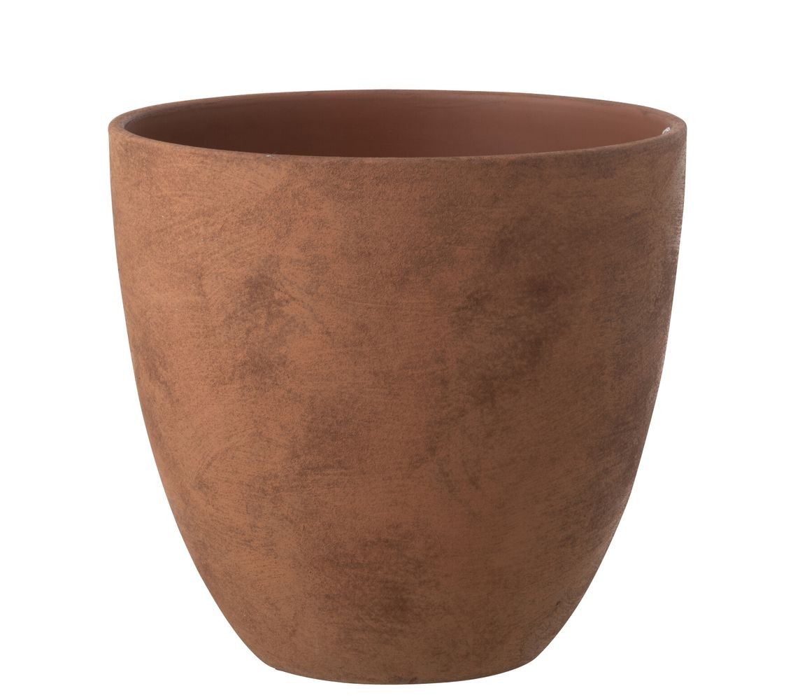 Rezavý antik keramický obal na květináč Larigge L - Ø 30*29 cm