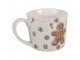Bílý porcelánový hrnek s perníčkem Gingerbread Magic - 12*8*7 cm / 275 ml Clayre & Eef