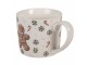 Bílý porcelánový hrnek s perníčkem Gingerbread Magic - 12*8*7 cm / 275 ml Clayre & Eef