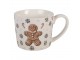 Bílý porcelánový hrnek s perníčkem Gingerbread Magic - 12*8*7 cm / 275 ml Clayre & Eef