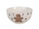 Bílá porcelánová miska s perníčkem Gingerbread Magic - Ø 14*7 cm / 500 ml Clayre & Eef