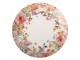 Porcelánový dezertní talířek s květy Flower & Fiesta - Ø 20*2 cm Clayre & Eef