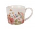 Porcelánový hrnek s květy Flower & Fiesta - 12*8*7 cm / 275 ml Clayre & Eef