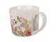 Porcelánový hrnek s květy Flower & Fiesta - 12*8*7 cm / 275 ml Clayre & Eef