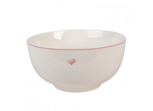 Porcelánová miska se srdíčkem Beautiful Heart - Ø 14*7 cm / 500 ml