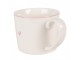 Porcelánový hrnek se srdíčkem Beautiful Heart - 12*8*7 cm / 275 ml Clayre & Eef
