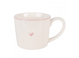 Porcelánový hrnek se srdíčkem Beautiful Heart - 12*8*7 cm / 275 ml