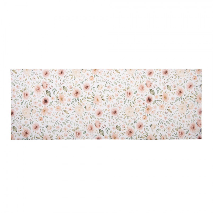 Bílý bavlněný běhoun s růžemi Soft Romantic Blush - 50*140 cm Clayre & Eef Bílý bavlněný běhoun s růžemi Soft Romantic Blush - 50*140 cm Clayre & Eef