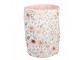 Bílý bavlněný košík s růžemi Soft Romantic Blush - Ø 15*16 cm Clayre & Eef