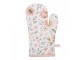 Bílá bavlněná chňapka - rukavice s růžemi Soft Romantic Blush - 18*30 cm Clayre & Eef