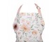 Bílá bavlněná zástěra s růžemi Soft Romantic Blush - 70*85 cm Clayre & Eef