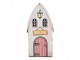 Dekorace plechový domek Welcome - 12*11*23 cm Clayre & Eef