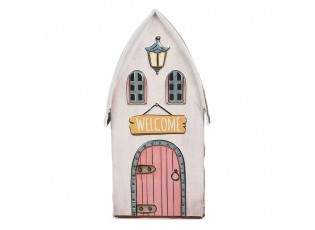 Kouzelný plechový domeček Welcome - 12*11*23 cm