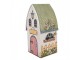 Dekorace plechový domek Welcome - 12*11*23 cm Clayre & Eef